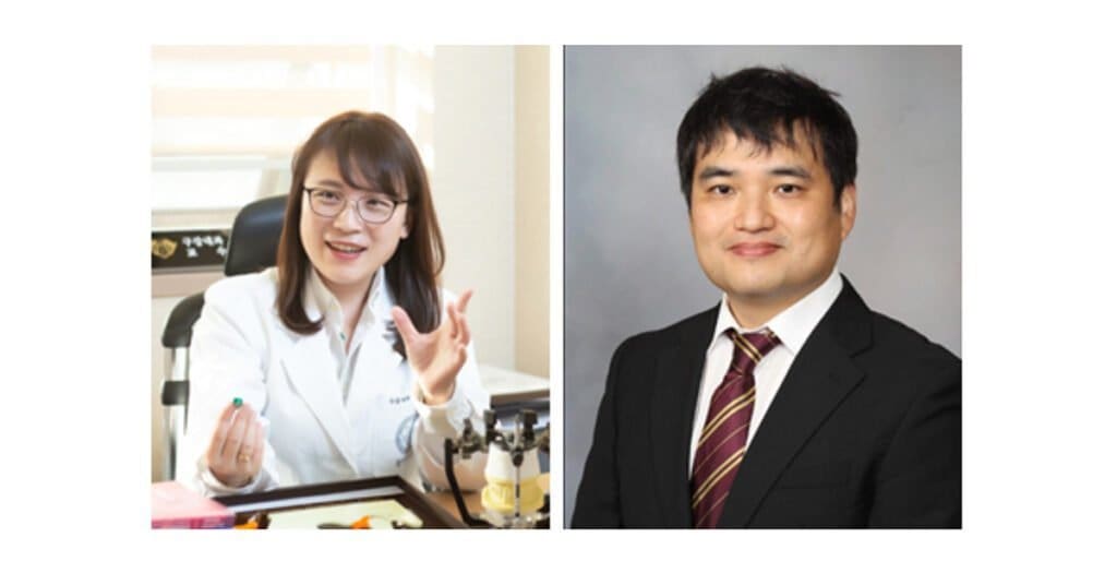 Prof Yeonhee Lee (Kyunghee University College of Dentistry) and Prof Noh Young-gyun (Hanyang University College of Engineering) | Dental Resource Asia